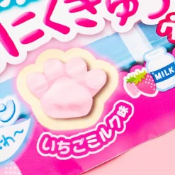 Senjaku Happy Nikukyu Paw Gummy - Strawberry Milk