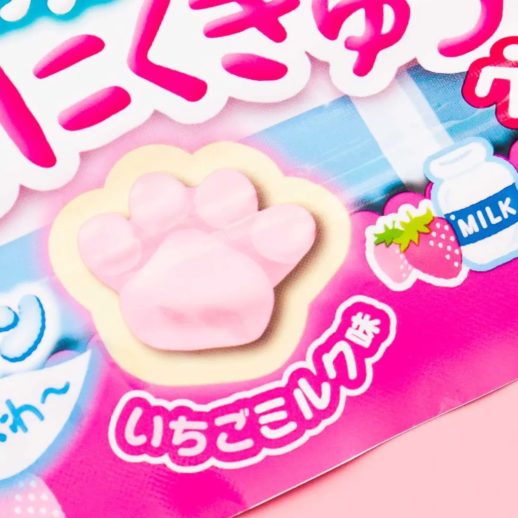 Senjaku Happy Nikukyu Paw Gummy - Strawberry Milk