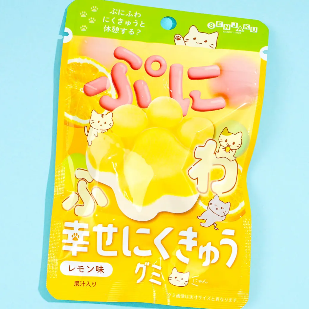 Senjaku Happy Nikukyu Paw Gummy - Lemon