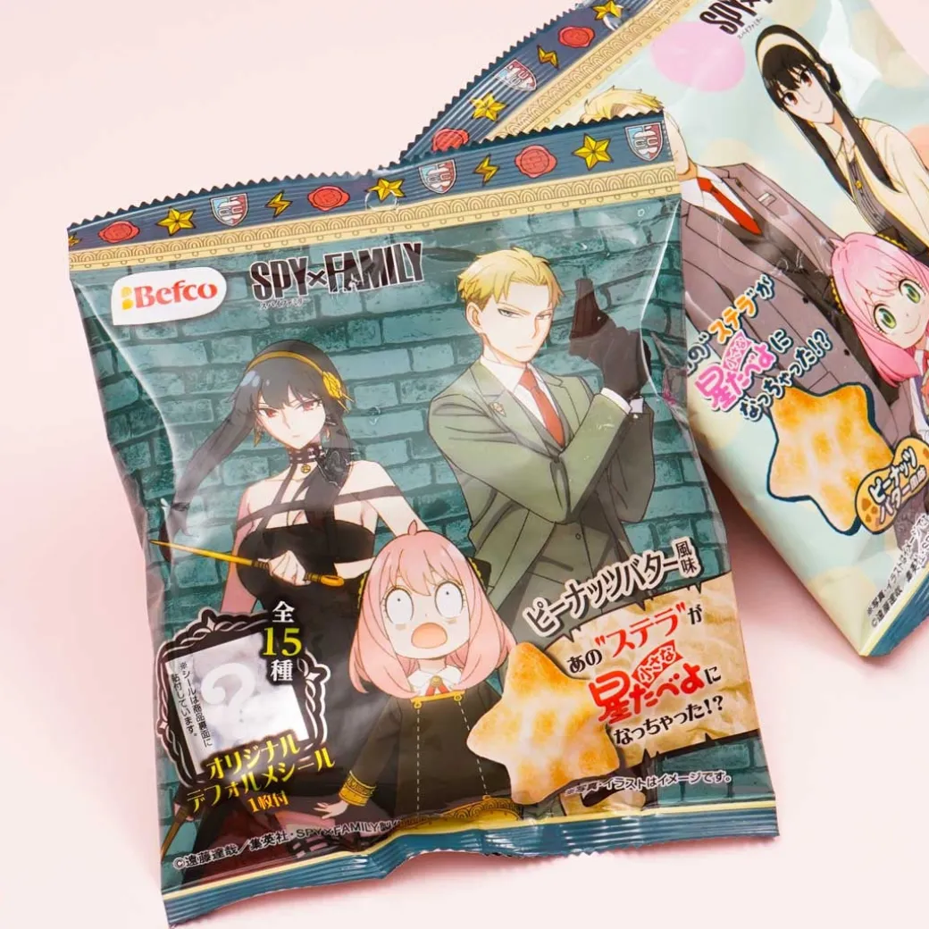 Spy x Family Kuriyama Hoshitabeyo Rice Crackers - Peanut Butter
