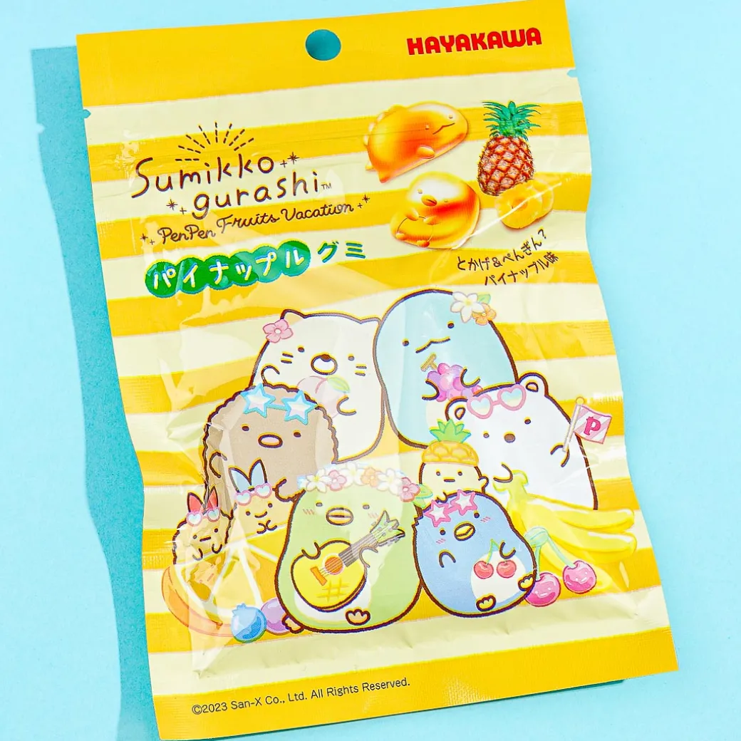 Sumikko Gurashi Pen Pen Fruits Vacation Gummy - Pineapple