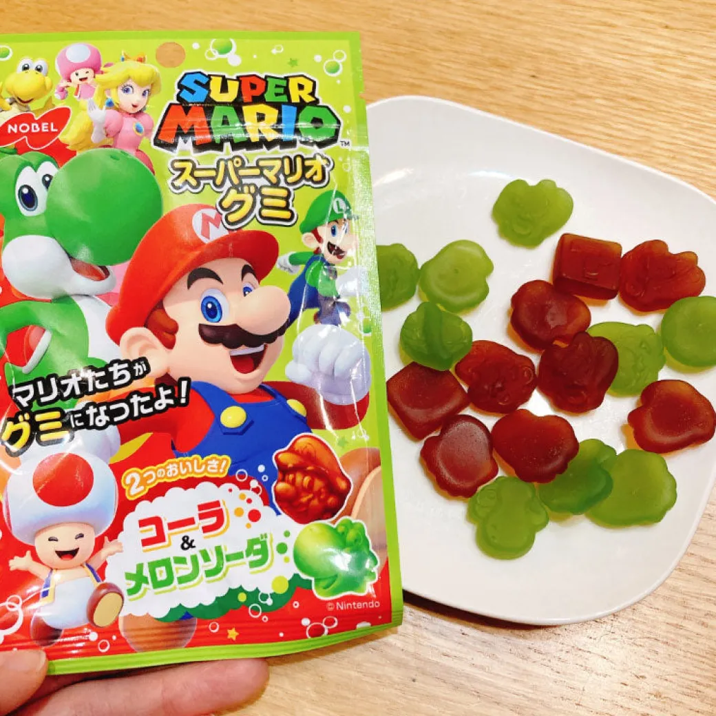 Super Mario Gummy Candy - Cola & Melon