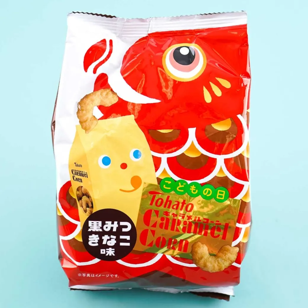 Tohato Caramel Corn - Children's Day Black Mitsu Kinako