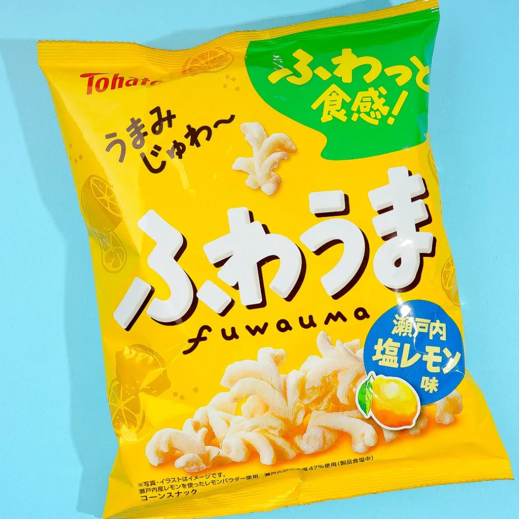 Tohato Fuwauma Salty Corn Snacks - Lemon