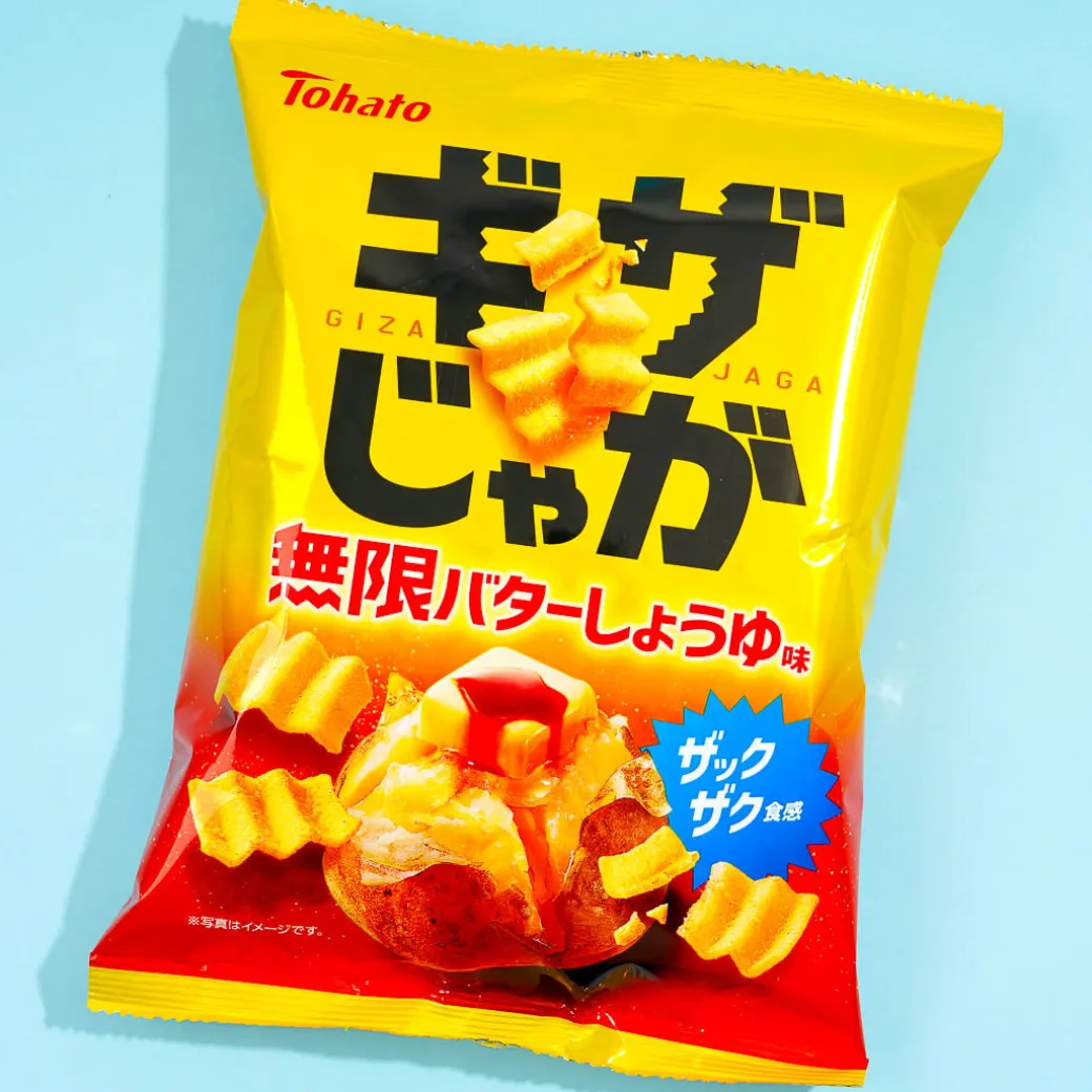 Tohato Giza Potato Chips - Butter Soy Sauce