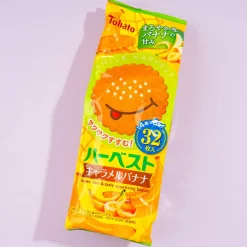 Tohato Harvest Smile Super Thin Biscuit Bag - Caramel Banana