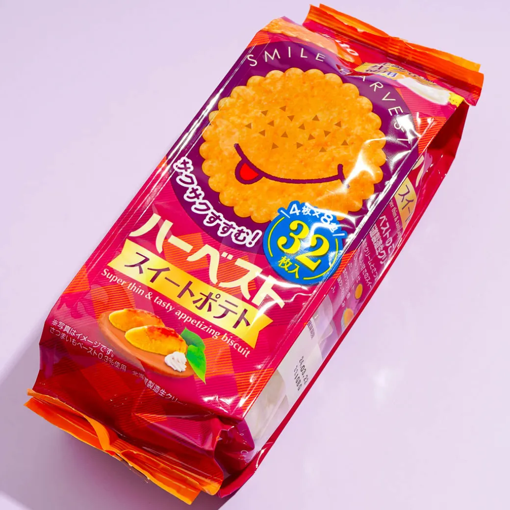 Tohato Smile Harvest Super Thin Biscuit Bag - Sweet Potato