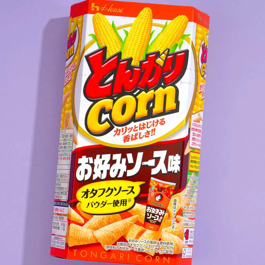Tongari Corn Snacks - Okonomiyaki Sauce