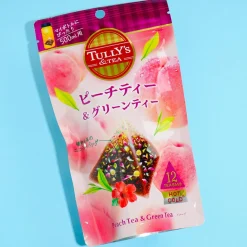 Tully's Peach & Green Tea Pouch - 12 pcs