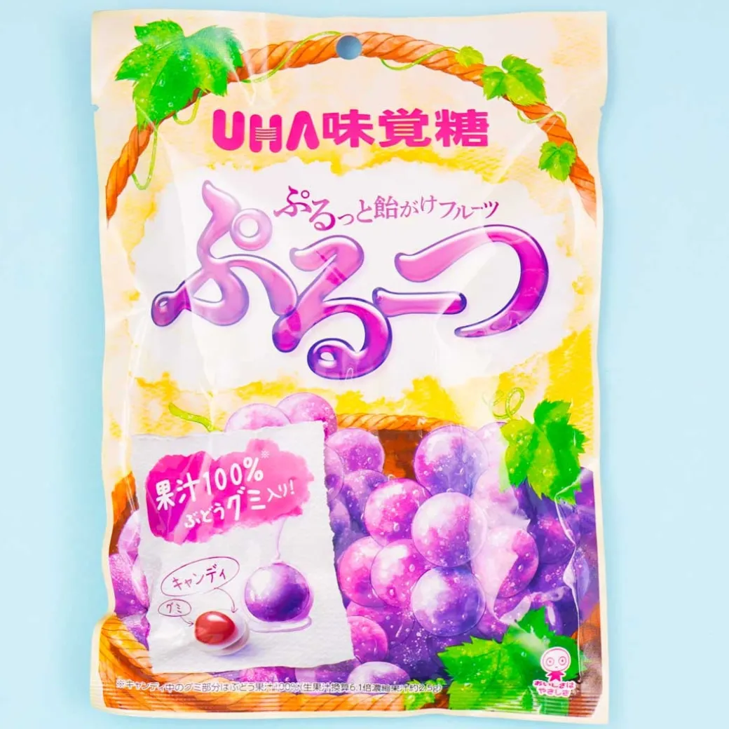 UHA Mikakuto Purutto Grape Candy Bag